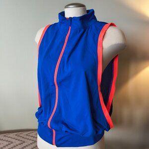 Body Glove Breathe Blue Zippered Run Vest